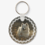 Samoyed Keychain