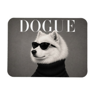 Samoyed Luxury Fashion Dog Portrait Flexi Magnet