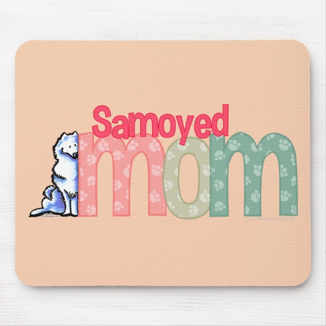 Samoyed Mom Mouse Pad (Front)