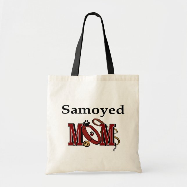 Samoyed MOM Tote Bag (Front)