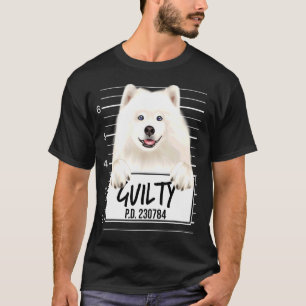 Samoyed Mugshot Guilty Dog T-Shirt