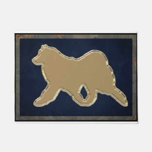 Samoyed Non_Slip Rubber 18 x 24 Door Mat