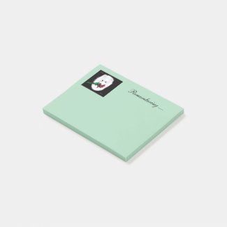 Samoyed Notes 3M, 4X3 inch.