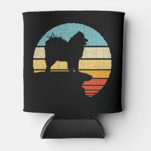 Samoyed Owner Retro Vintage 60s 70s Dog Lover Can Cooler