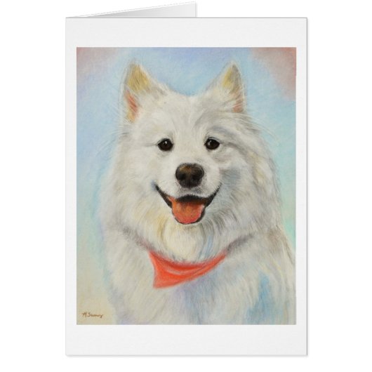 Samoyed Painting Cards (Front)