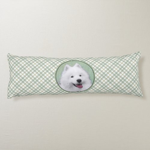 Samoyed Painting _ Cute Original Dog Art Body Pillow