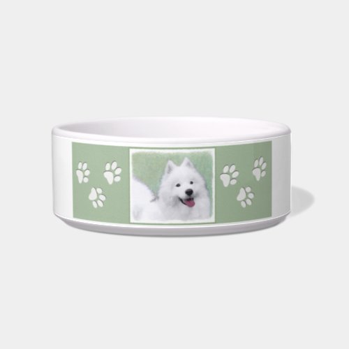 Samoyed Painting _ Cute Original Dog Art Bowl