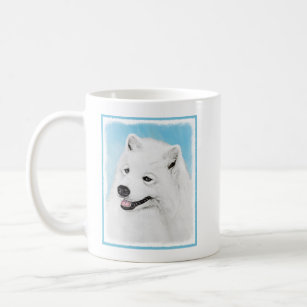 Samoyed Painting - Cute Original Dog Art Coffee Mug