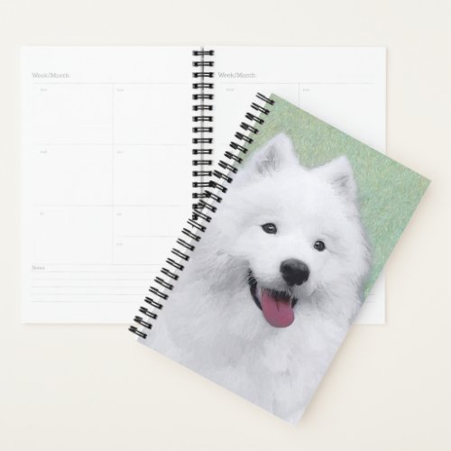 Samoyed Painting _ Cute Original Dog Art Planner
