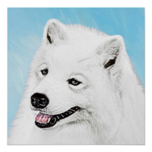 Samoyed Painting _ Cute Original Dog Art Poster