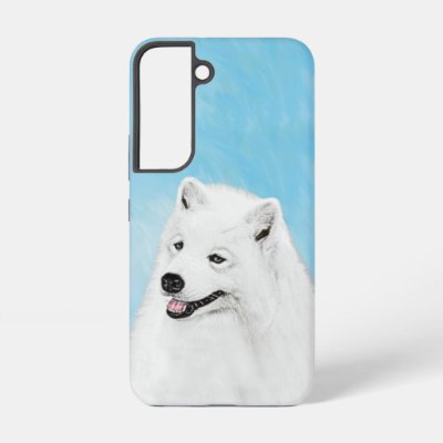 Samoyed Painting - Cute Original Dog Art Samsung Galaxy S22 Case