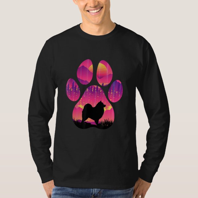 Samoyed Paw Mom Dad Dog  Women Men T-Shirt (Front)