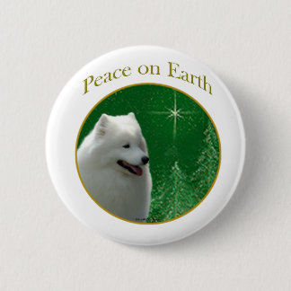 Samoyed Peace Button