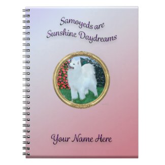 Samoyed Personalized Spiral Notebook