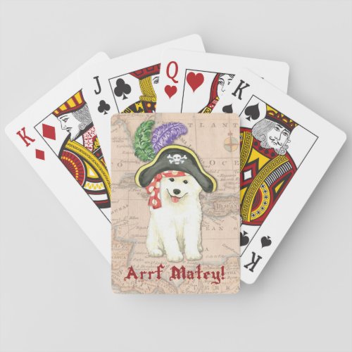 Samoyed Pirate Playing Cards