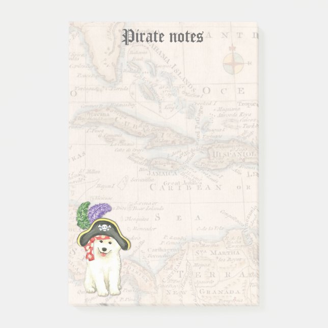 Samoyed Pirate Post-it Notes (Front)