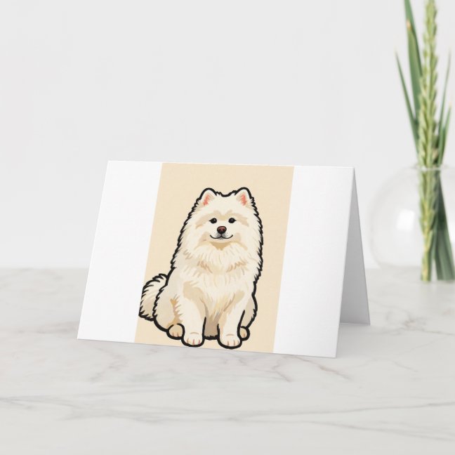 Samoyed Polar Bear Friend Greeting Card
