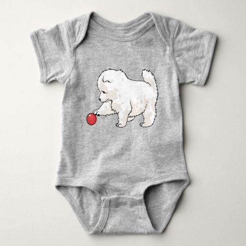 Samoyed Puppy Baby Bodysuit