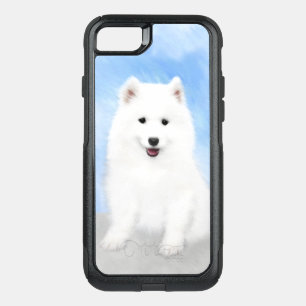 Samoyed Puppy Painting - Cute Original Dog Art OtterBox Commuter iPhone SE/8/7 Case