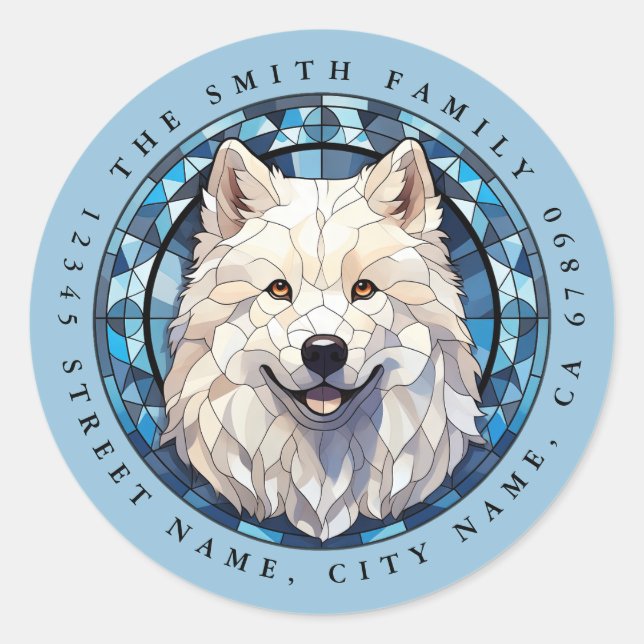Samoyed Round Stickers (Front)