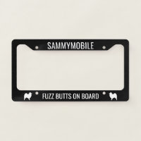 Samoyed Sammymobile Fuzz Butts on Board Custom