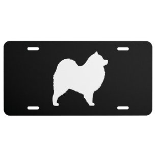 Samoyed Silhouette License Plate
