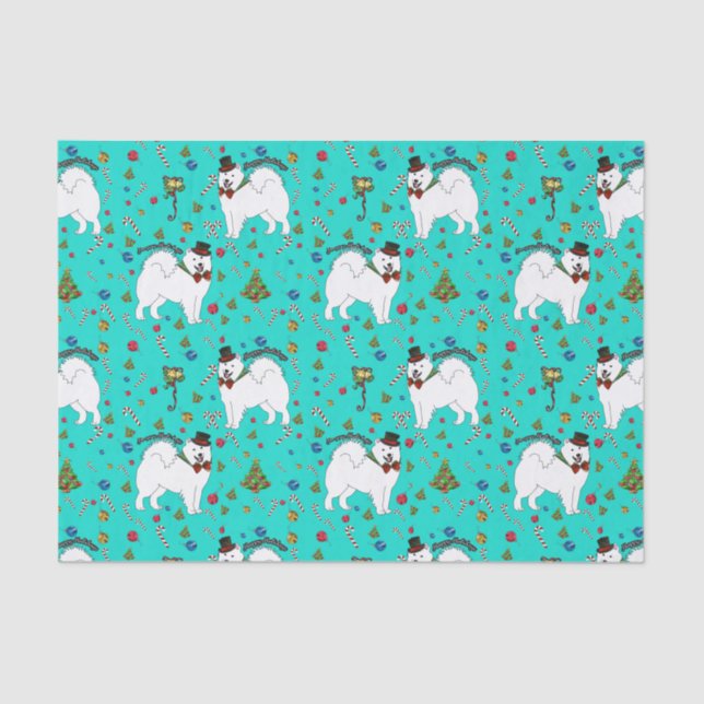 Samoyed "Snazzy Sam"  Holiday Wrapping Tissue Tissue Paper (Front)