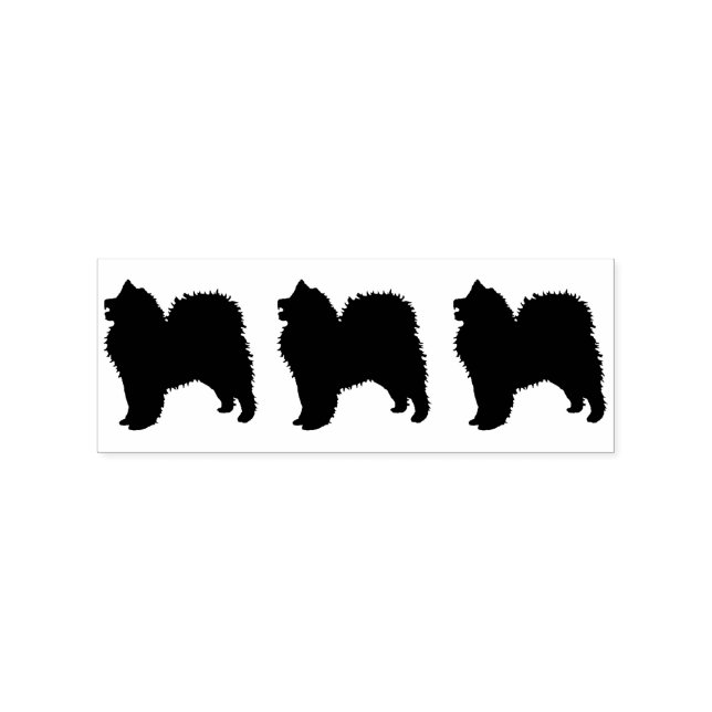Samoyed Stamp, 1 X 1.25" Pad Separate Handle sep.. Rubber Stamp (Imprint)