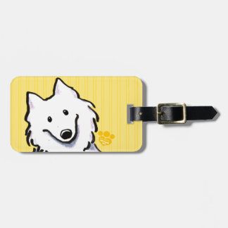 Samoyed Sunshine Stripes Luggage Tag
