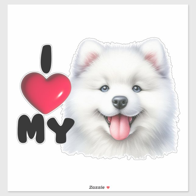 Samoyed Sweetheart Sticker (Sheet)