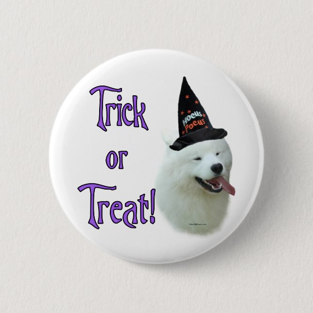 Samoyed Trick Button (Front)