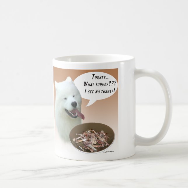 Samoyed Turkey Coffee Mug (Right)
