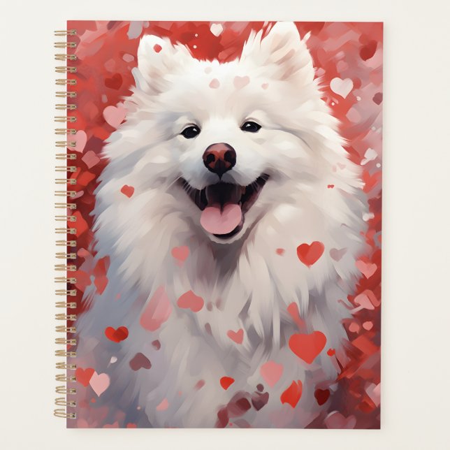 Samoyed Valentines day Planner (Front)