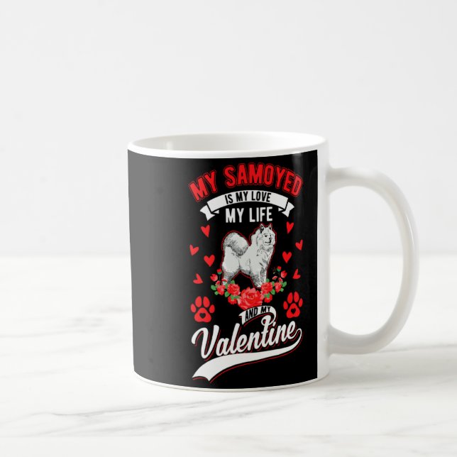 Samoyed Valentines Day Samoyed 1  Coffee Mug (Right)