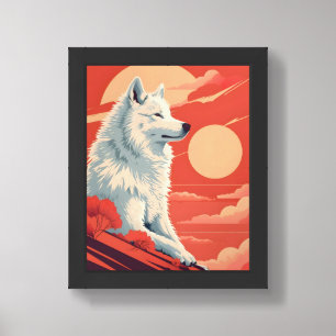Samoyed Vintage Art Framed Art