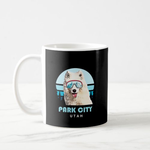 Samoyed Winter Ski Park City Utah Dog Lover Long S Coffee Mug