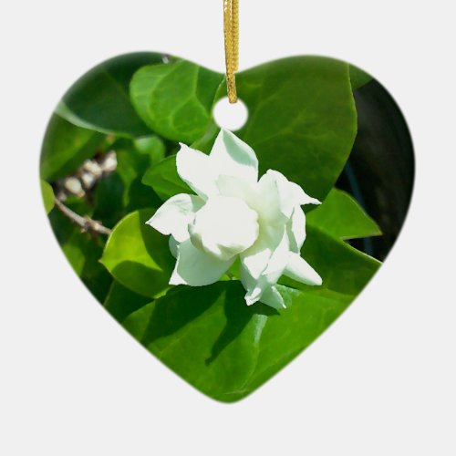 Sampaguita Jasmine flower Ceramic Ornament