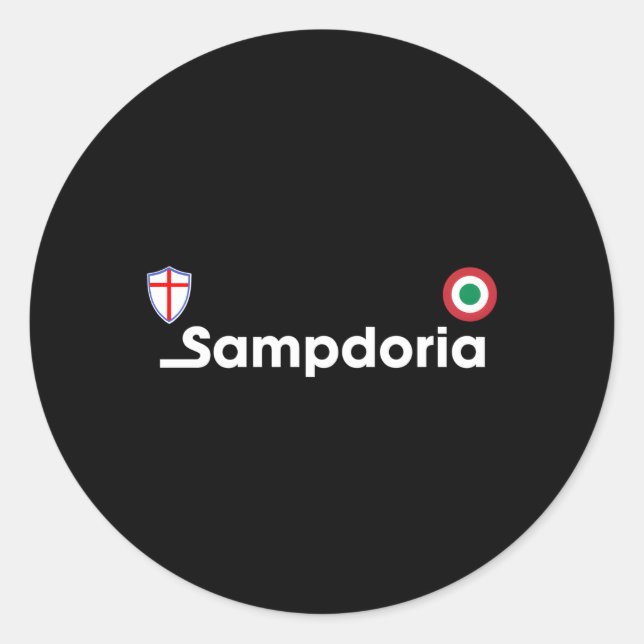Sampdoria Jersey Fashion Maglietta Classic Round Sticker (Front)