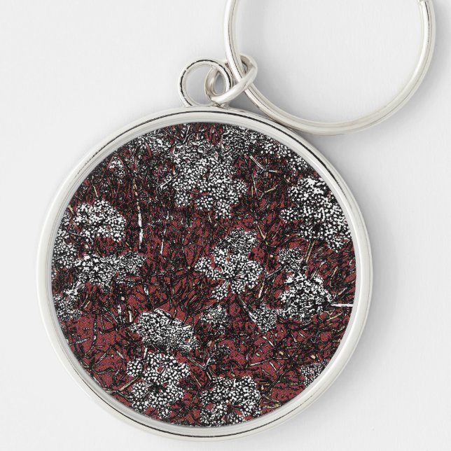 Samphire abstract design keychain (Front)