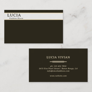 Sample and Stylish Dark Green Plain Business Card