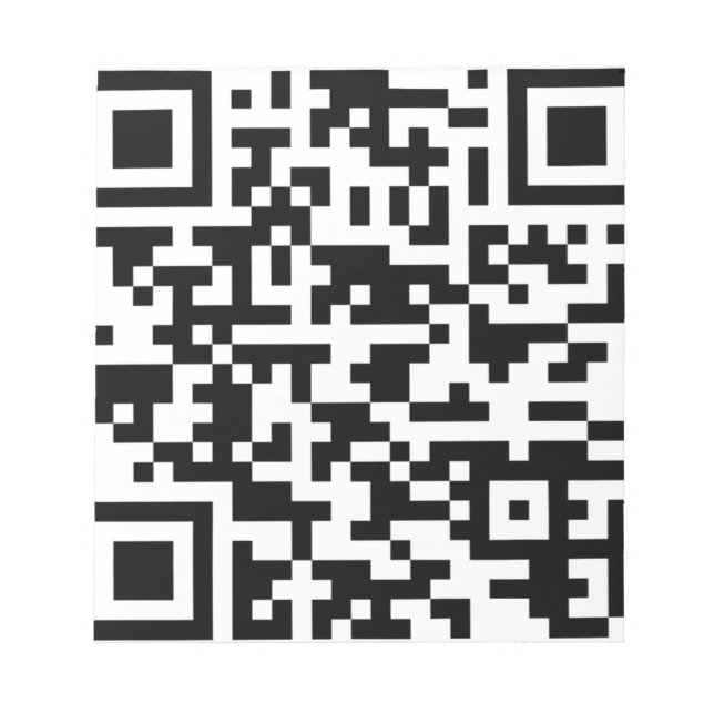 Sample Bitcoin QR Code Notepad (Front)