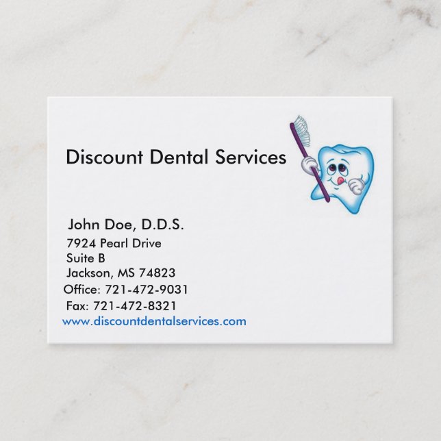 Sample Business Card (Front)