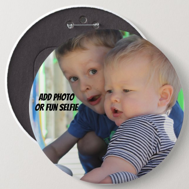 Sample COLOSSAL 6 inch Photo Pins (Front & Back)