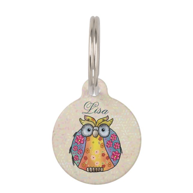 sample column  pet ID tag (Front)