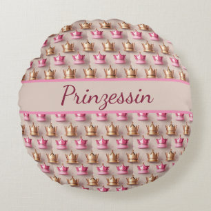 Sample crowns in 3D optics Round Pillow
