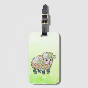 sample lamb luggage tag