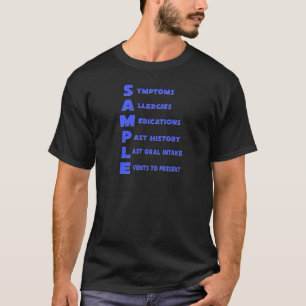 Sample - Mnemonic acronym for medical assessment. T-Shirt