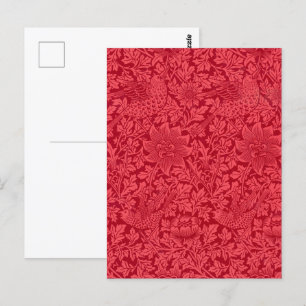 Sample of Bird, Anemone Wallpaper by Morris Postcard