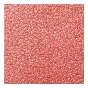 Sample of orange leather upholstery textureabstrac faux canvas print