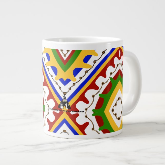Sample pattern giant coffee mug (Front Right)